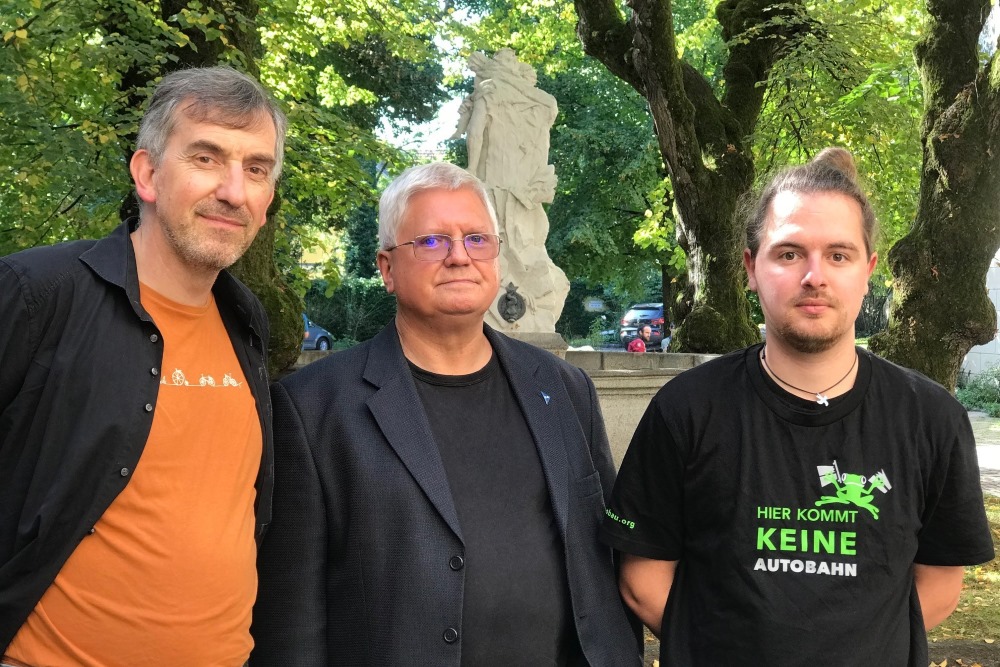 im Porträt Generalsekretär der KA Wien Christoph Watz, Präsident der KA Wien Reinhard Bödenauer und Vorsitzende der Katholischen Jugend Österreich Rafael Haigermoser von links nach rechts